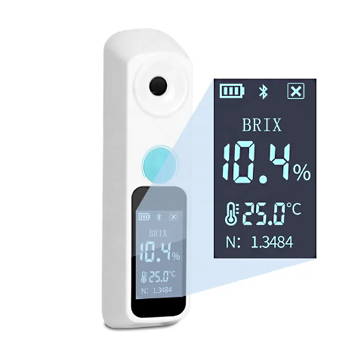 Brix Refractometer with Bluetooth, 0~95% Brix Range