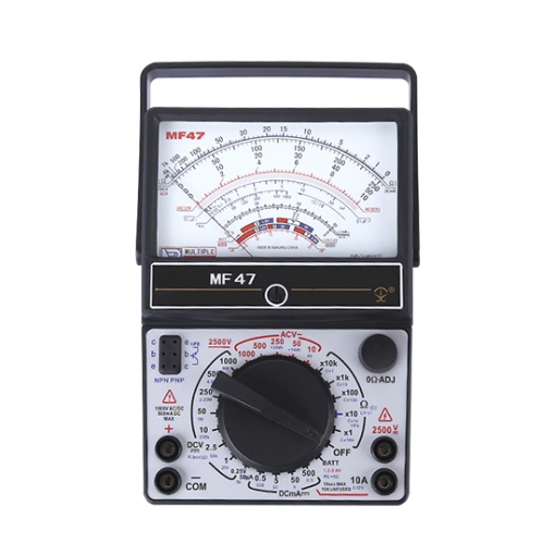 Pocket Analog Multimeter with Test Leads