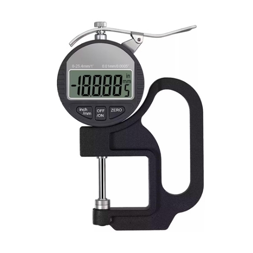 1 inch/0-25.4 mm, 0.01mm/0.0005'' Digital LCD Thickness Gauge