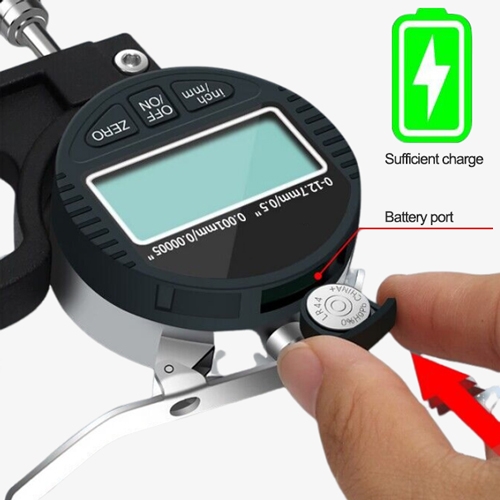 0-0.5inch/0-12.7mm digital thickness meter power details