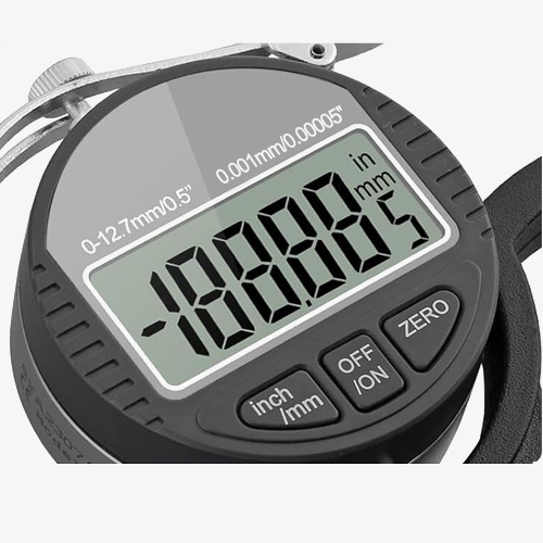 0-0.5inch/0-12.7mm digital thickness meter screen details