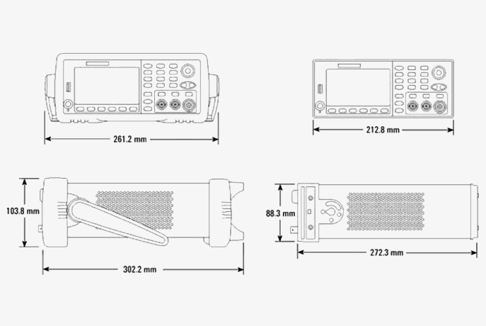 10 digit frequency counter dimension