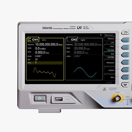 100 MHz arbitrary waveform generator detail