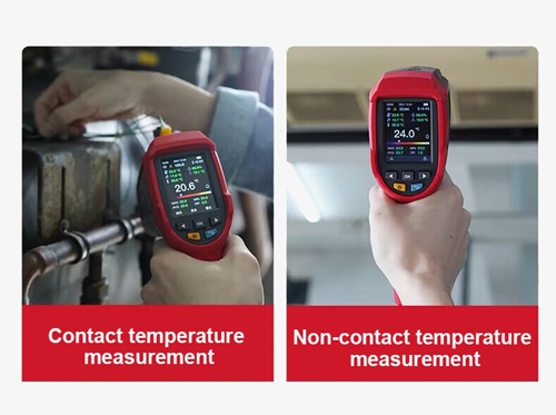 2 in 1 non contact high temperature infrared thermometer mode details