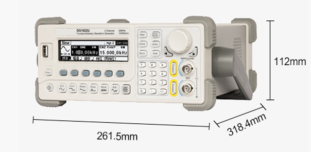 25 MHz arbitrary waveform generator size