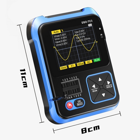 3-in-1 transistor-meter dimension