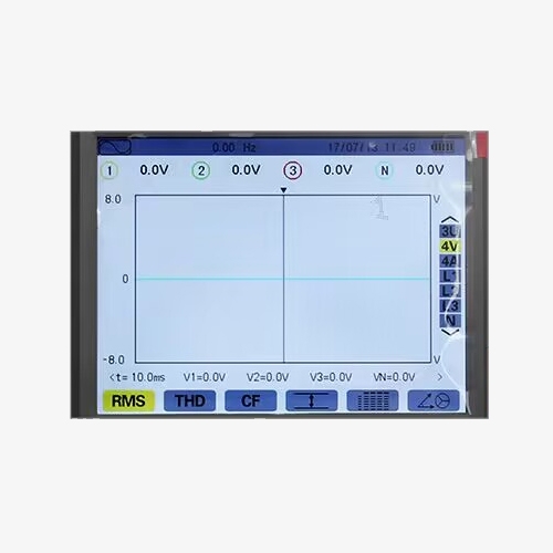 3 phase smart harmonic power analyzer screen details