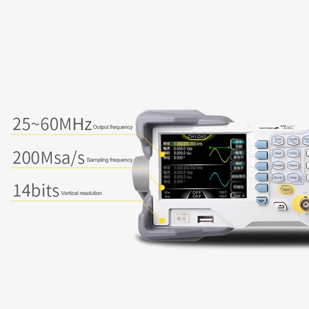 30 MHz arbitrary waveform generator detail