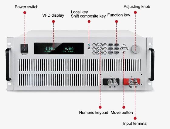 3000W electronic load front details