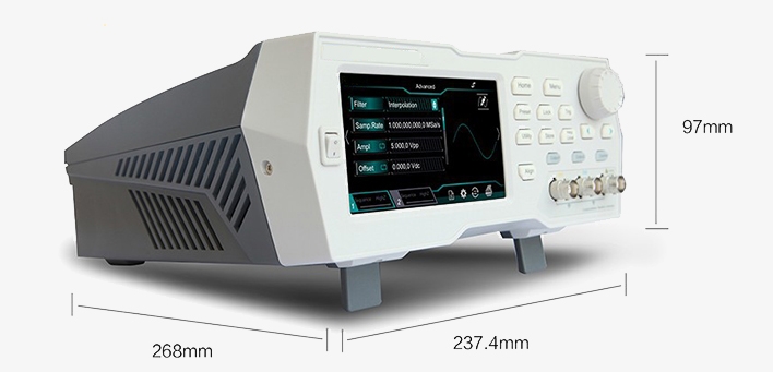 35 MHz arbitrary waveform generator size