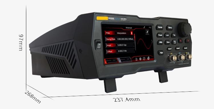 100 MHz arbitrary waveform generator size