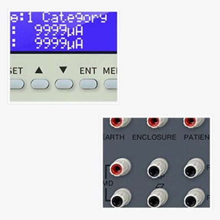 Ac dc leakage current tester button details