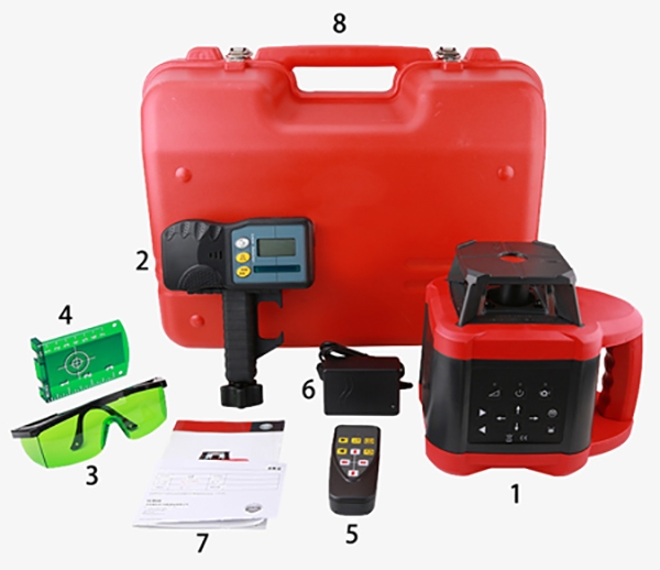 Green rotary laser level accessories