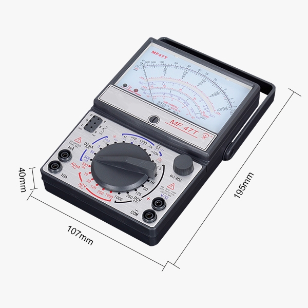 Analog multi tester dimension