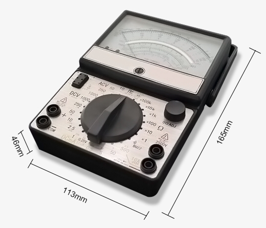 Analog multimeter dimension