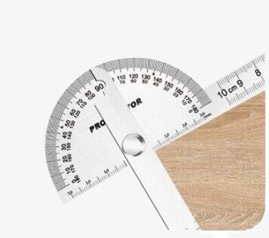 90x150mm Stainless Steel Angle Protractor, 180 Degrees | sisco.com