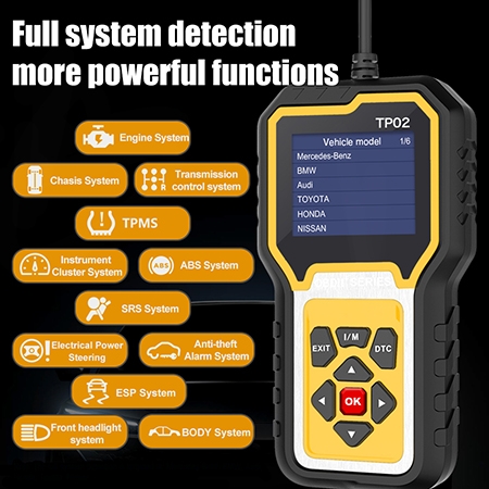 Auto diagnostic tester detail