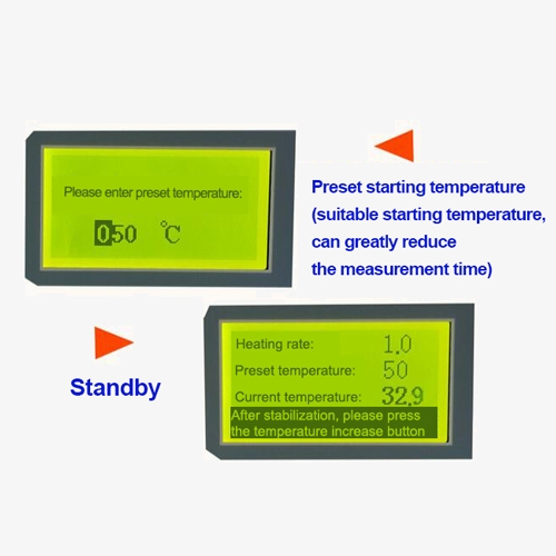 Automatic melting point apparatus measurement details