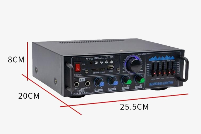 Bluetooth power amplifier dimensions