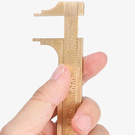 Brass vernier caliper detail