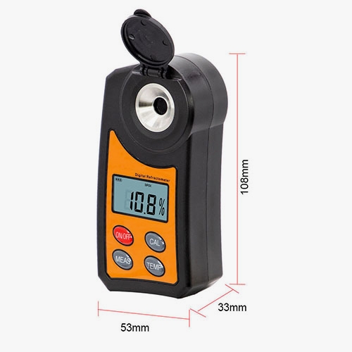 Brix refractometer for honey size