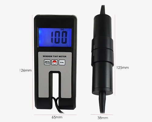 Car window tint meter size