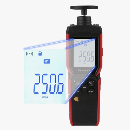 Contact and non contact digital tachometer for motor display