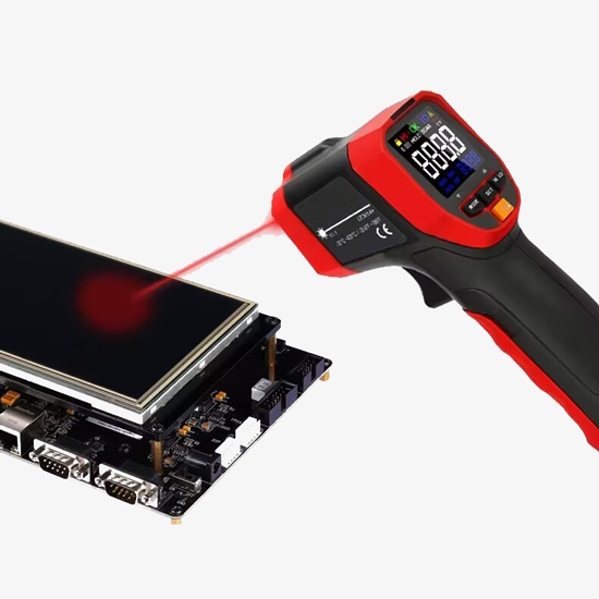 Contactless infrared red thermometer details