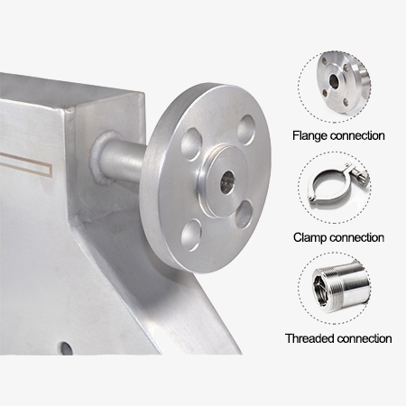 Coriolis mass flow meter detail