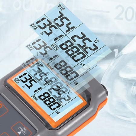 Digital dissolved oxygen meter detail