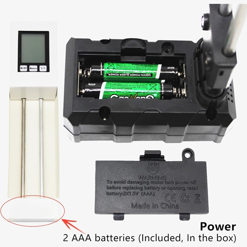 Digital handheld soil moisture meter power details