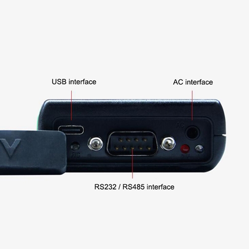 Digital handheld sound level meter interface details