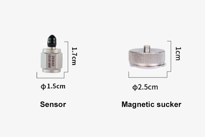 Digital handheld sound level meter sensor dimension