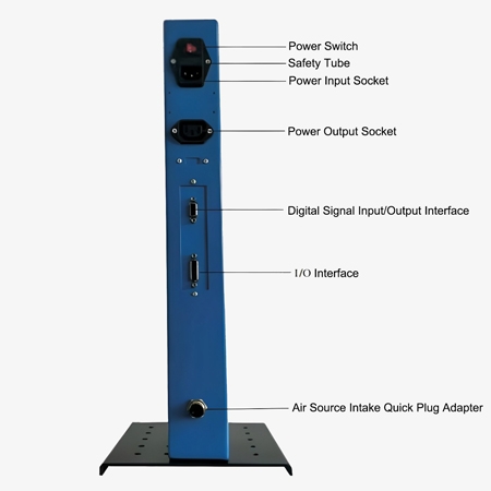 Digital high precision vernier caliper structure diagram back