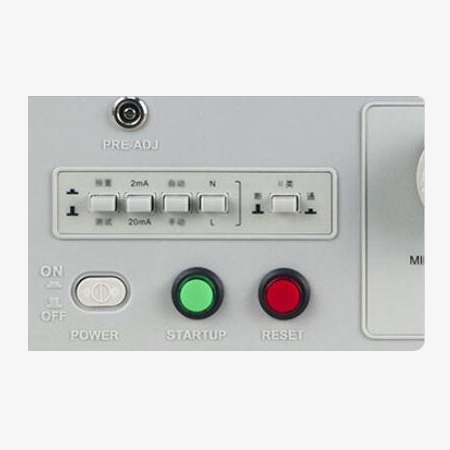 Digital leakage current tester button details