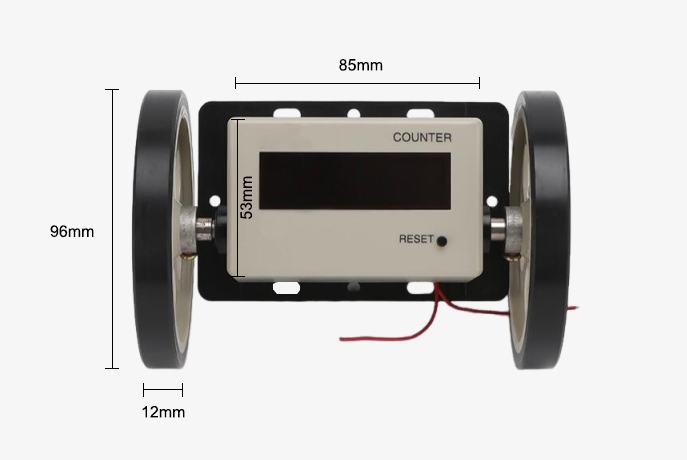 Digital meter counter dimensions