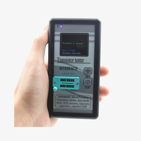 Digital NPN PNP ransistor tester