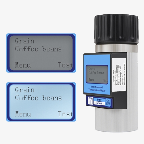 Digital portable grain moisture meter display