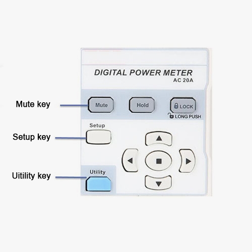 Digital power meter keys