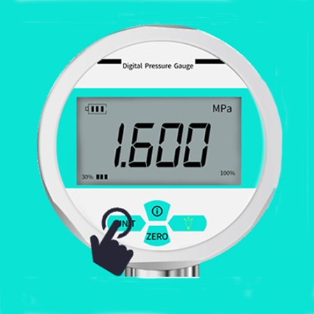 Digital pressure gauge detail