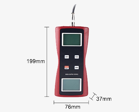 Digital push pull force gauge size