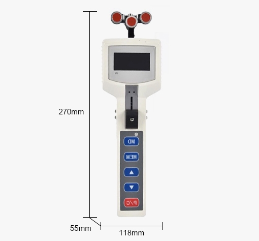 Digital tension meter size