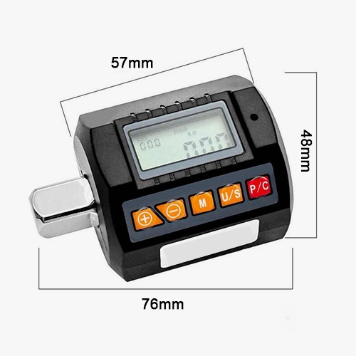 Digital torque meter size