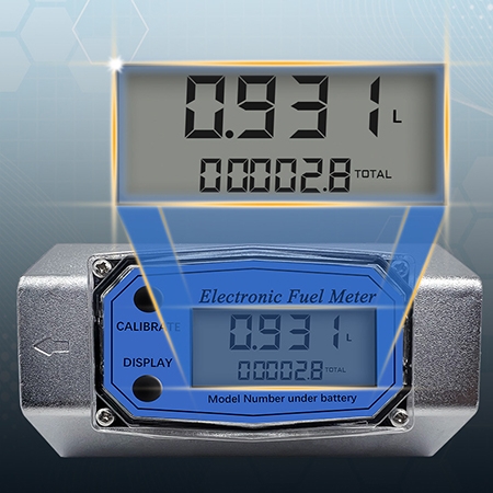 Digital turbine flow meter detail