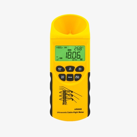 Digital ultrasonic cable length meter