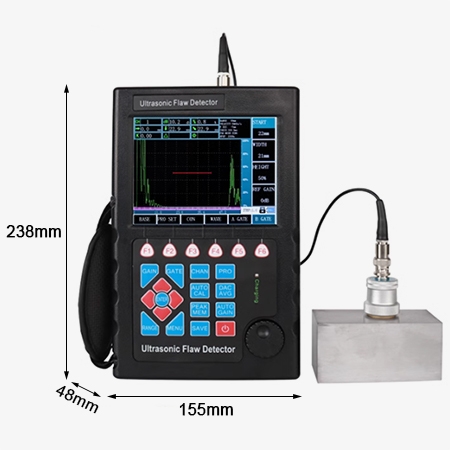 Digital ultrasonic flaw detector dimension