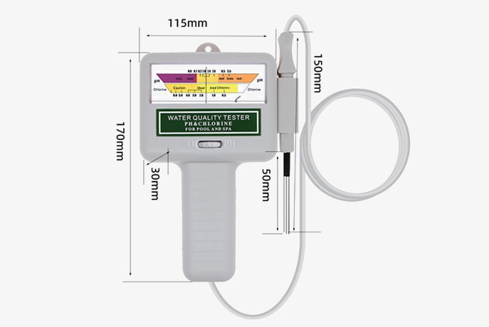 Digital water quality tester dimensions