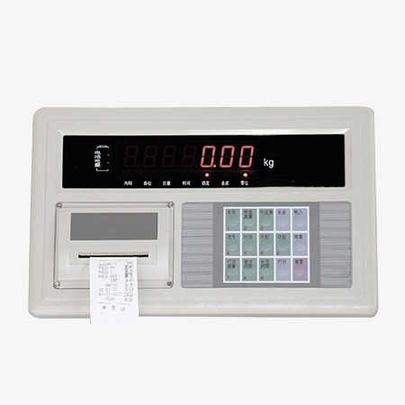 Digital weighing scale indicator detail