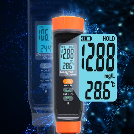 Dissolved oxygen meter for aquaculture detail