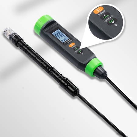 Dissolved oxygen meter for water detail